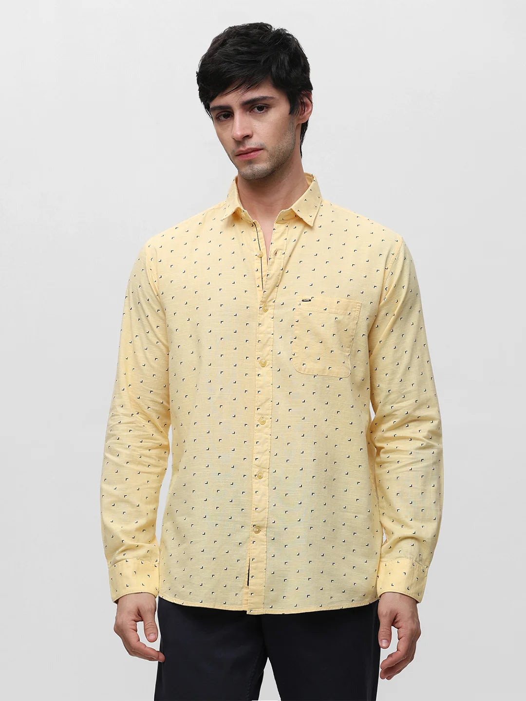 Yellow Printed Shirt