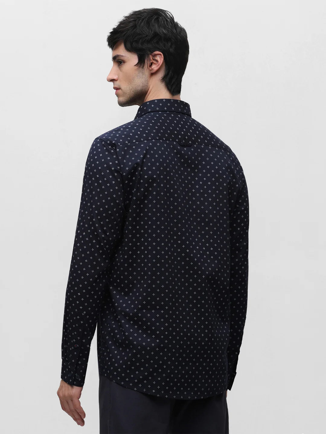 Navy Printed Shirt