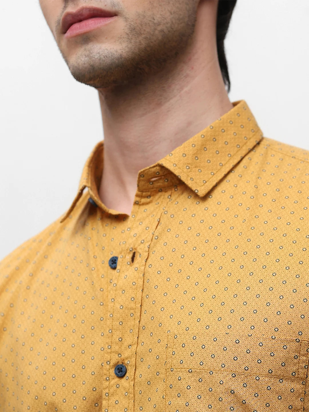 Mustard Printed Shirt