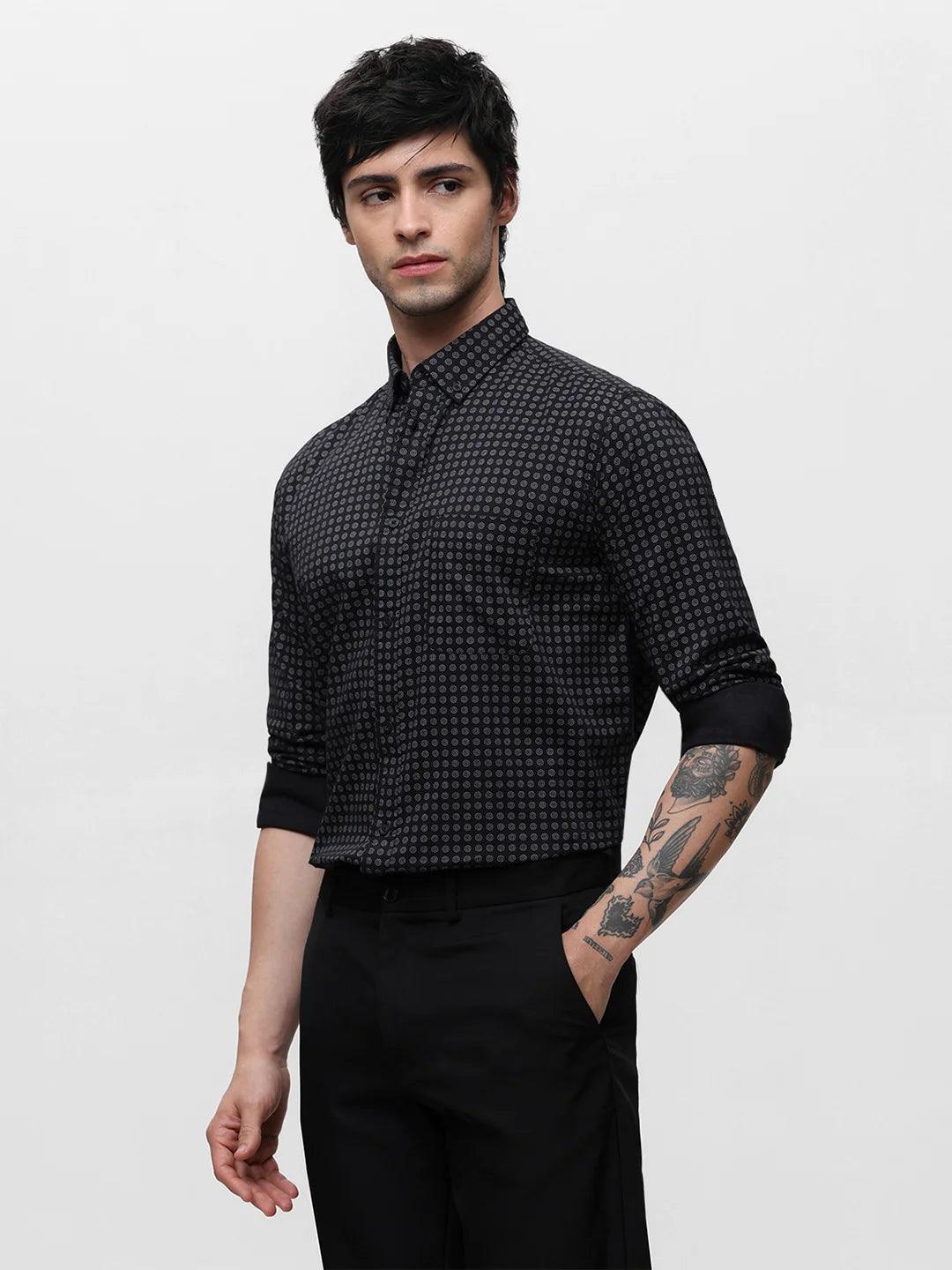 Black Printed Shirt