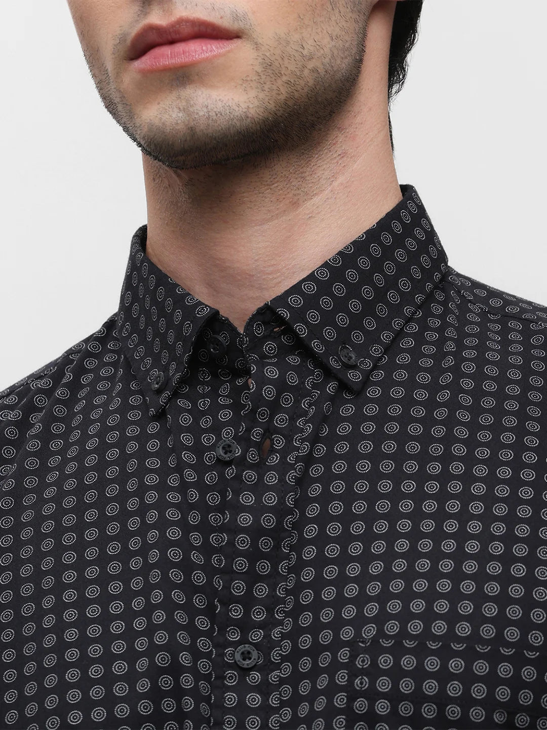 Black Printed Shirt