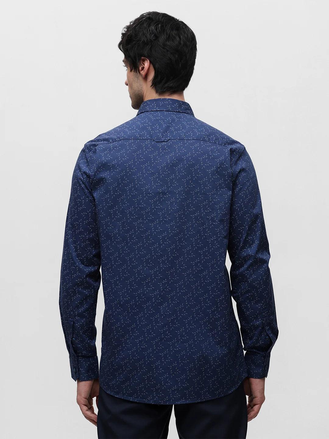 Blue Printed Shirt
