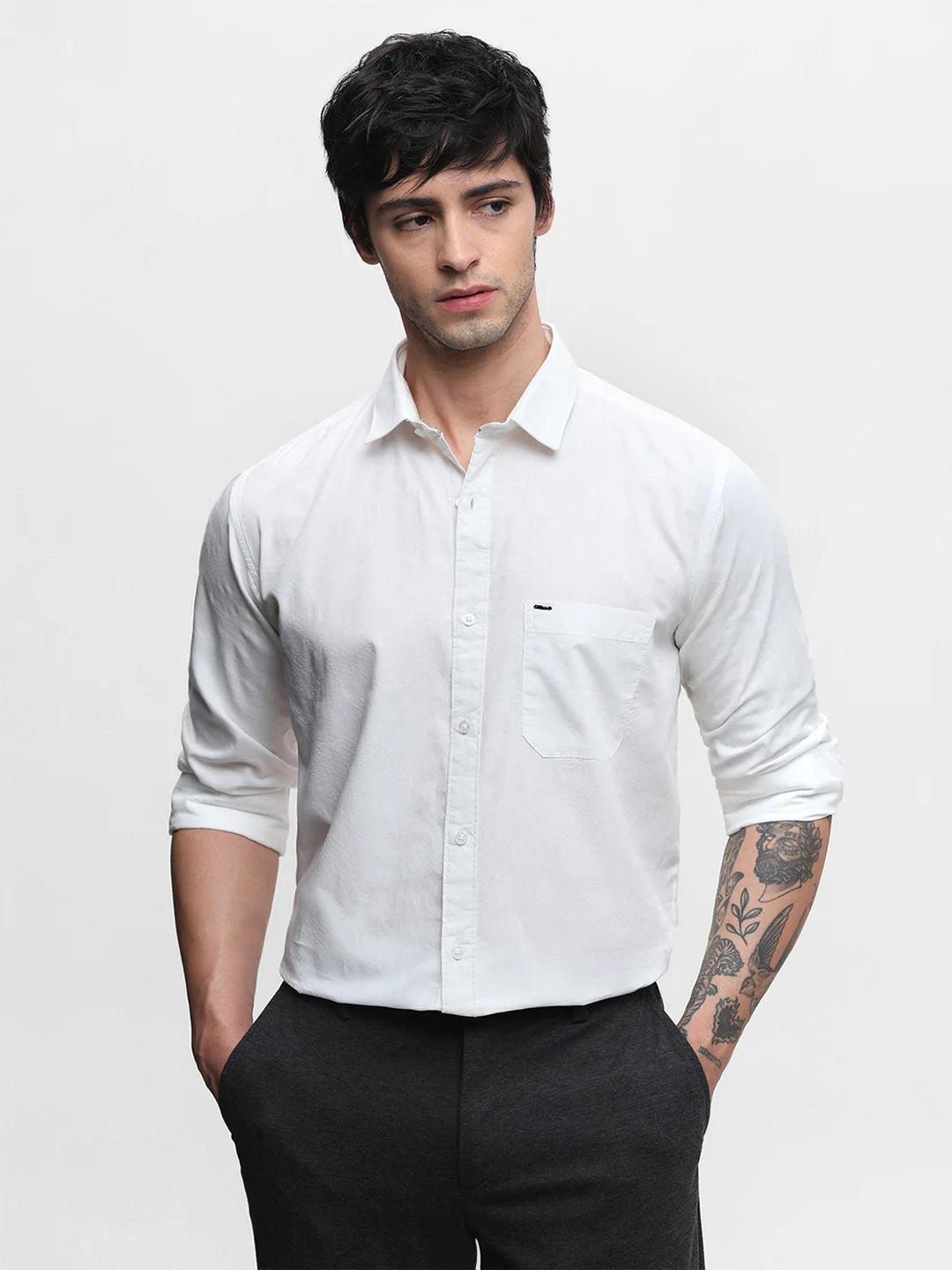White Dobby Shirt