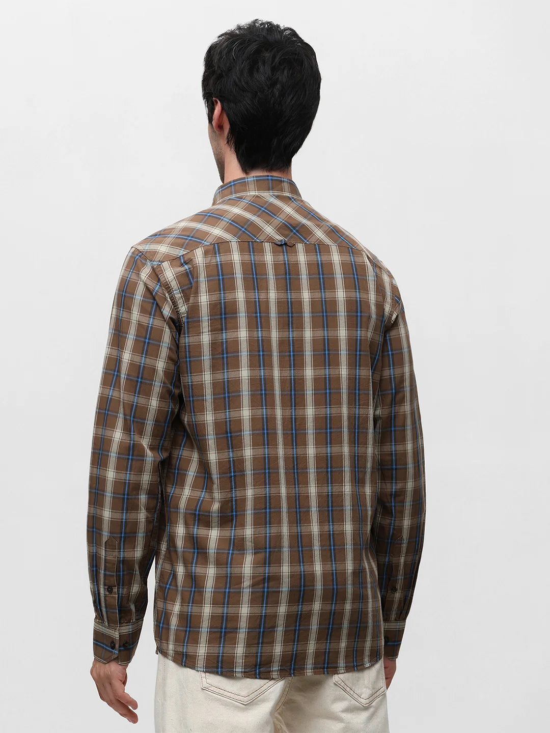 Brown Checkered Shirt