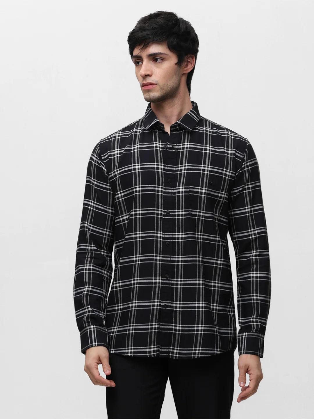Black Checkered Shirt