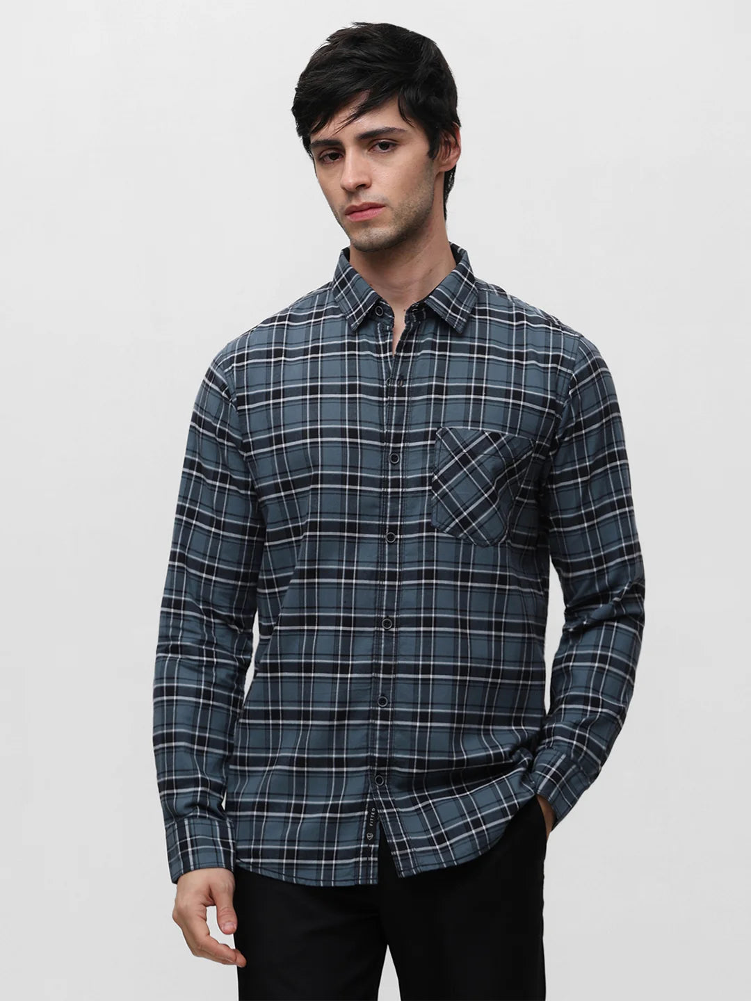 Grey Checkered Shirt