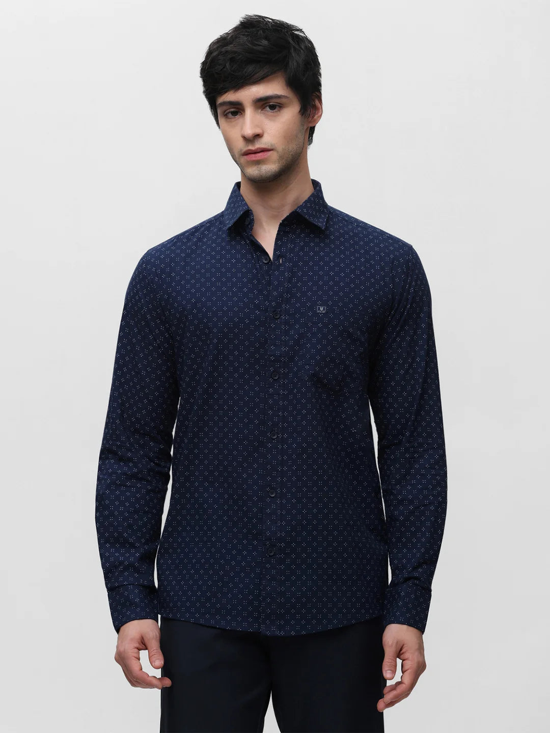 Navy Printed Shirt