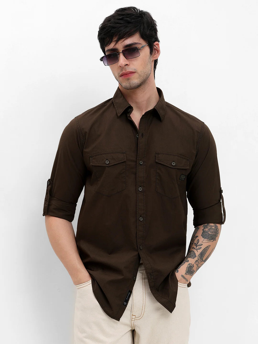 Olive Plain Shirt