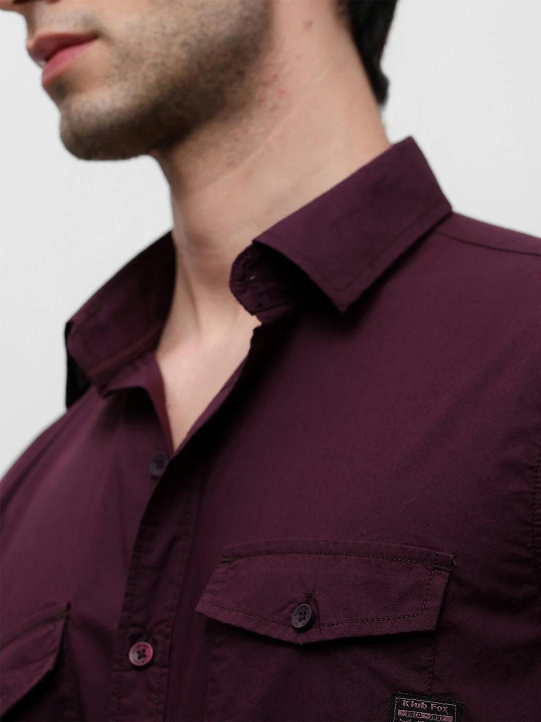 Purple Solid Shirt