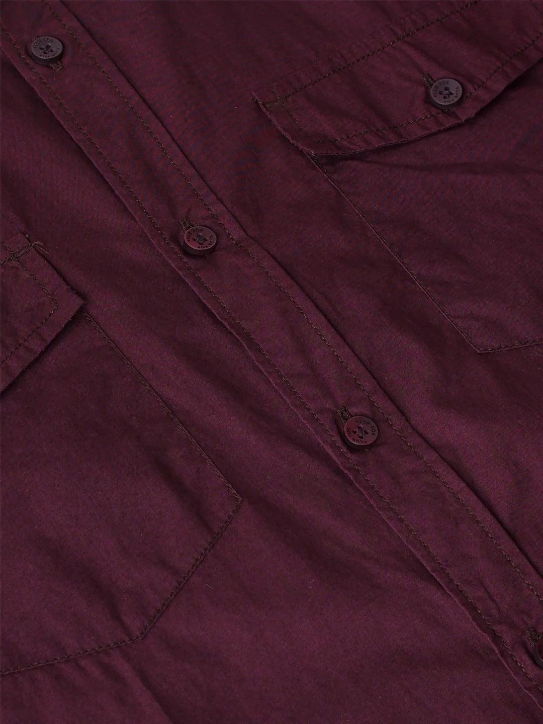 Purple Solid Shirt