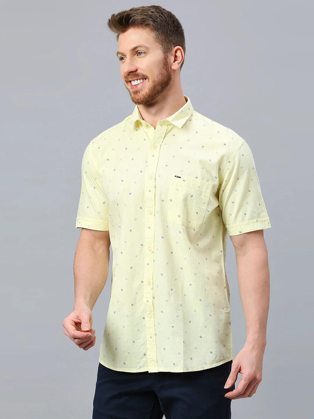 Yellow Printed Shirt