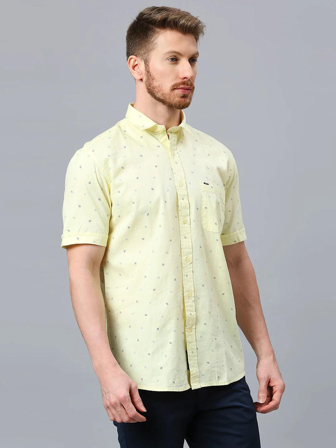Yellow Printed Shirt