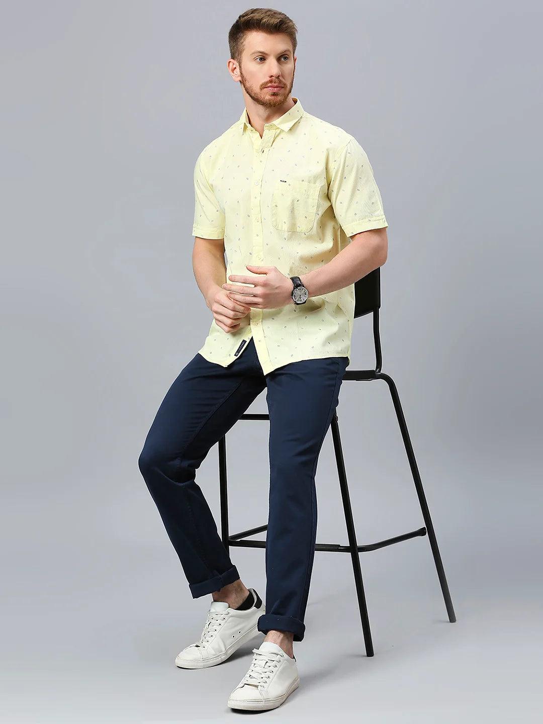 Yellow Printed Shirt