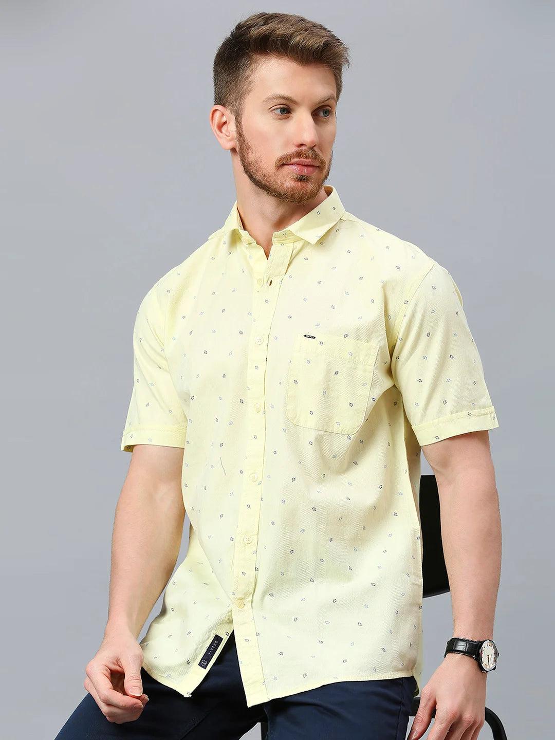 Yellow Printed Shirt