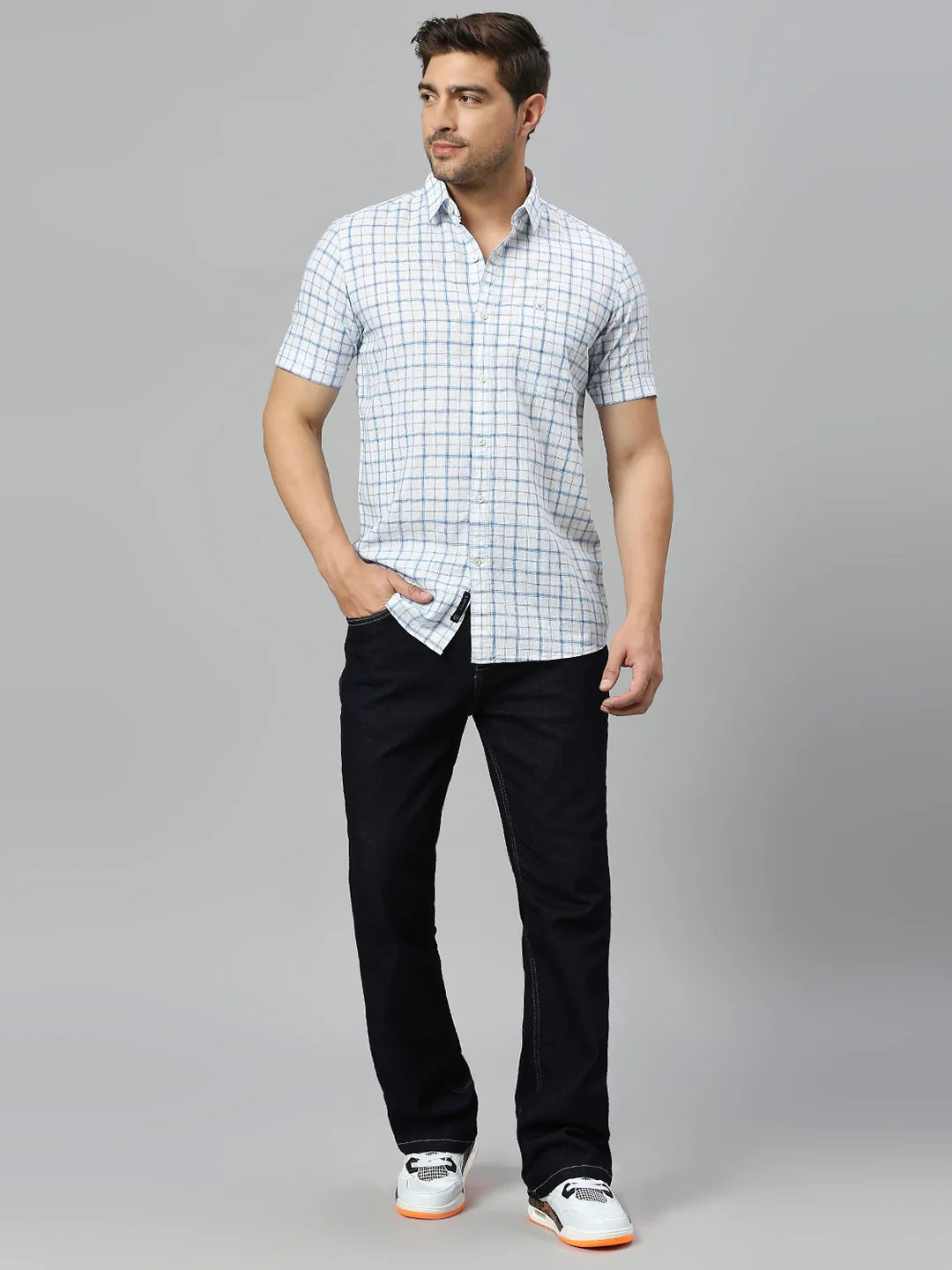 Blue Checkered Shirt