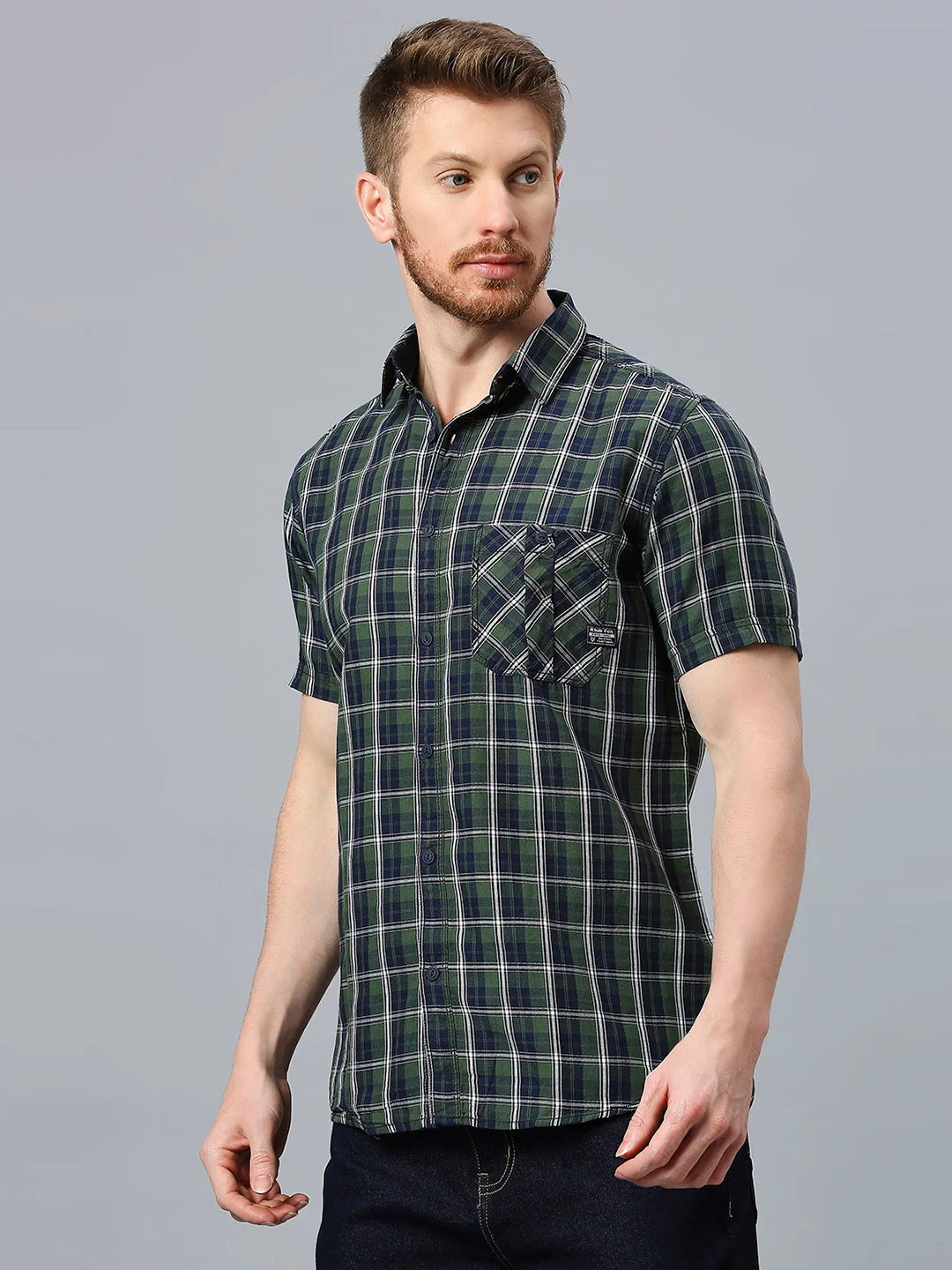 Green Checkered Shirt