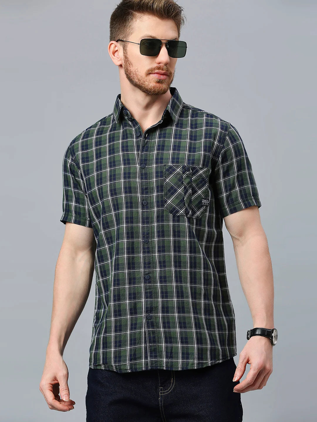 Green Checkered Shirt