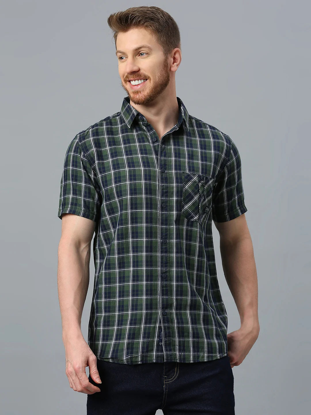 Green Checkered Shirt