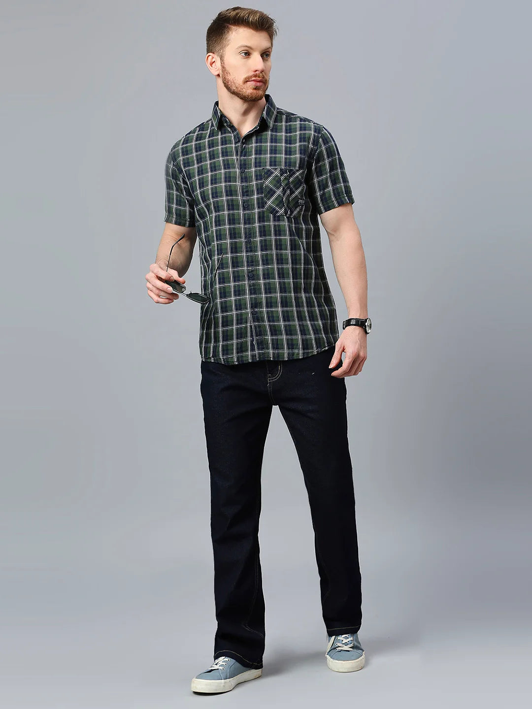 Green Checkered Shirt