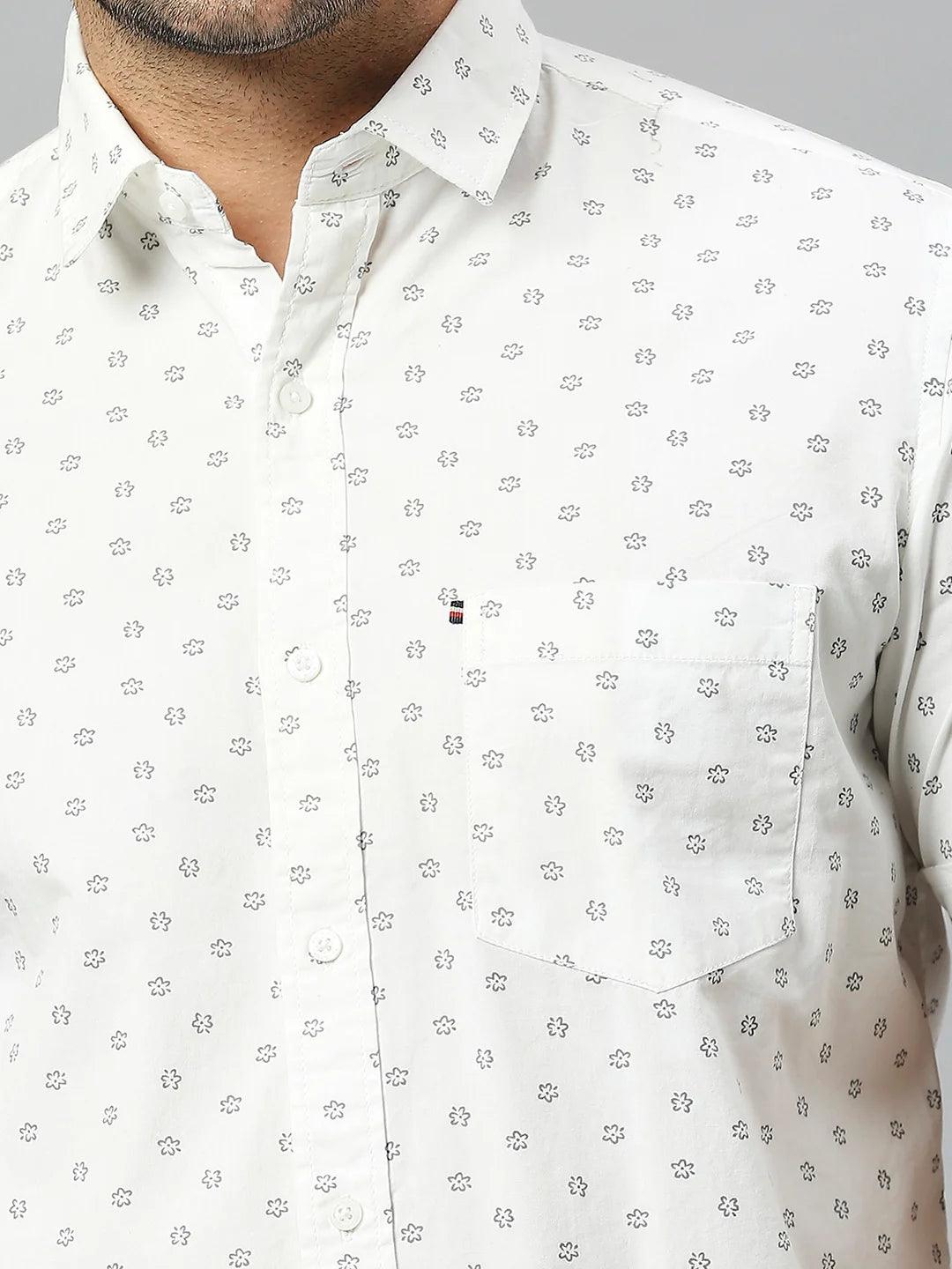White Printed Shirt