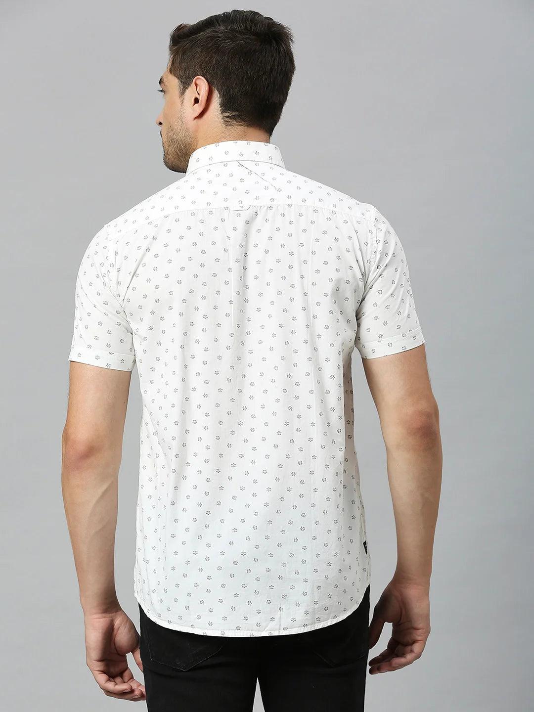 White Printed Shirt
