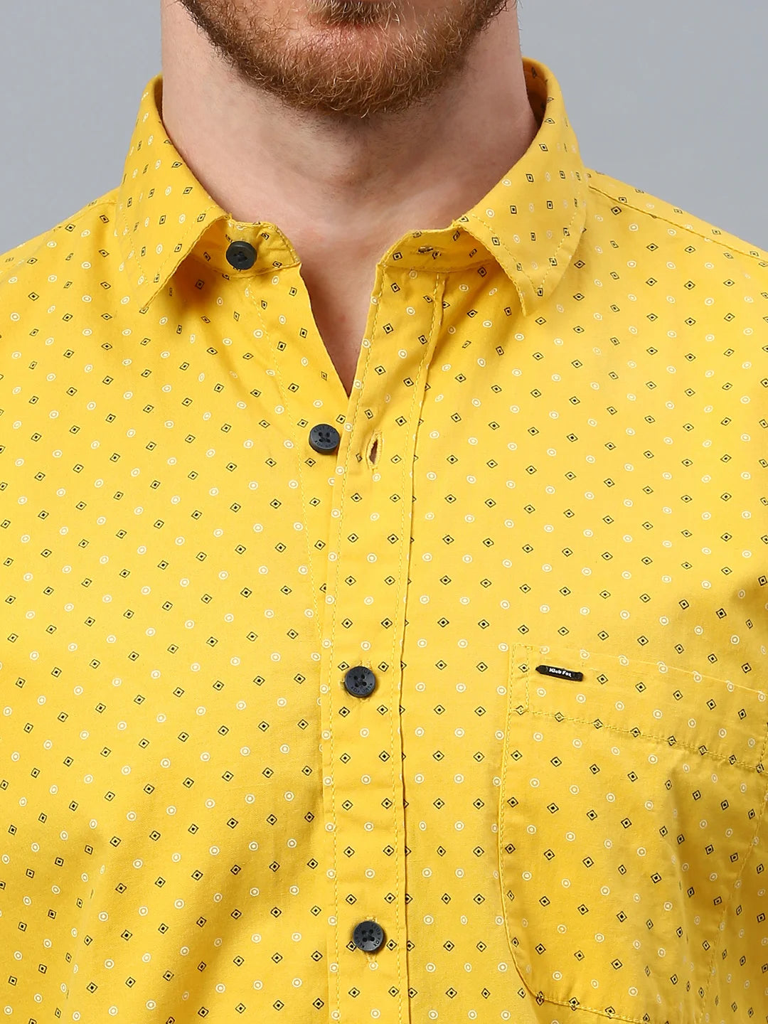 Yellow Printed Shirt