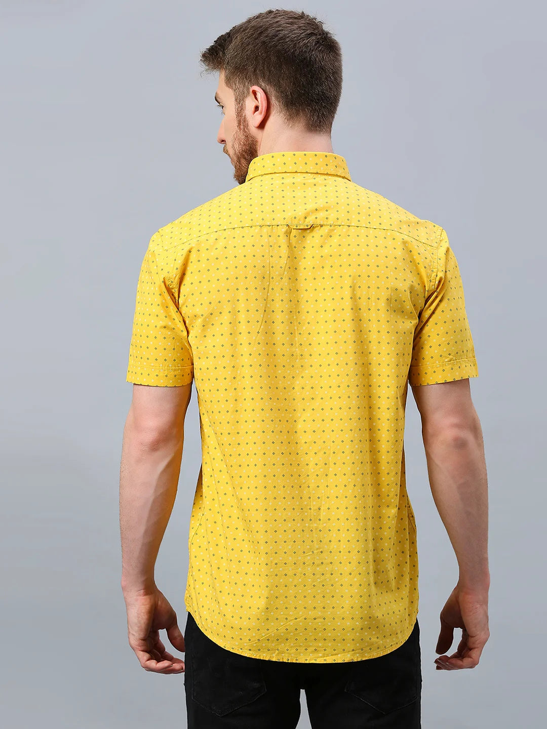 Yellow Printed Shirt