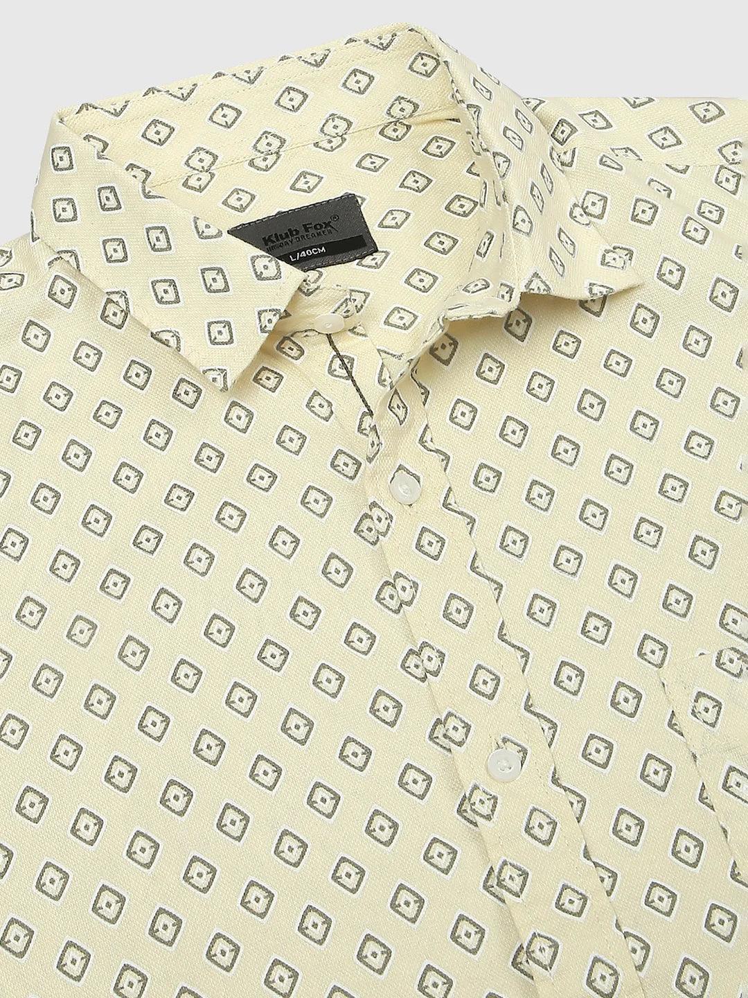 Yellow Printed Shirt