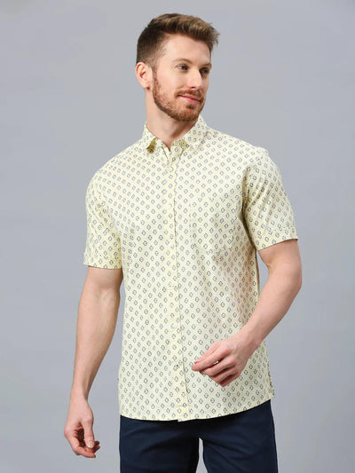 Yellow Printed Shirt