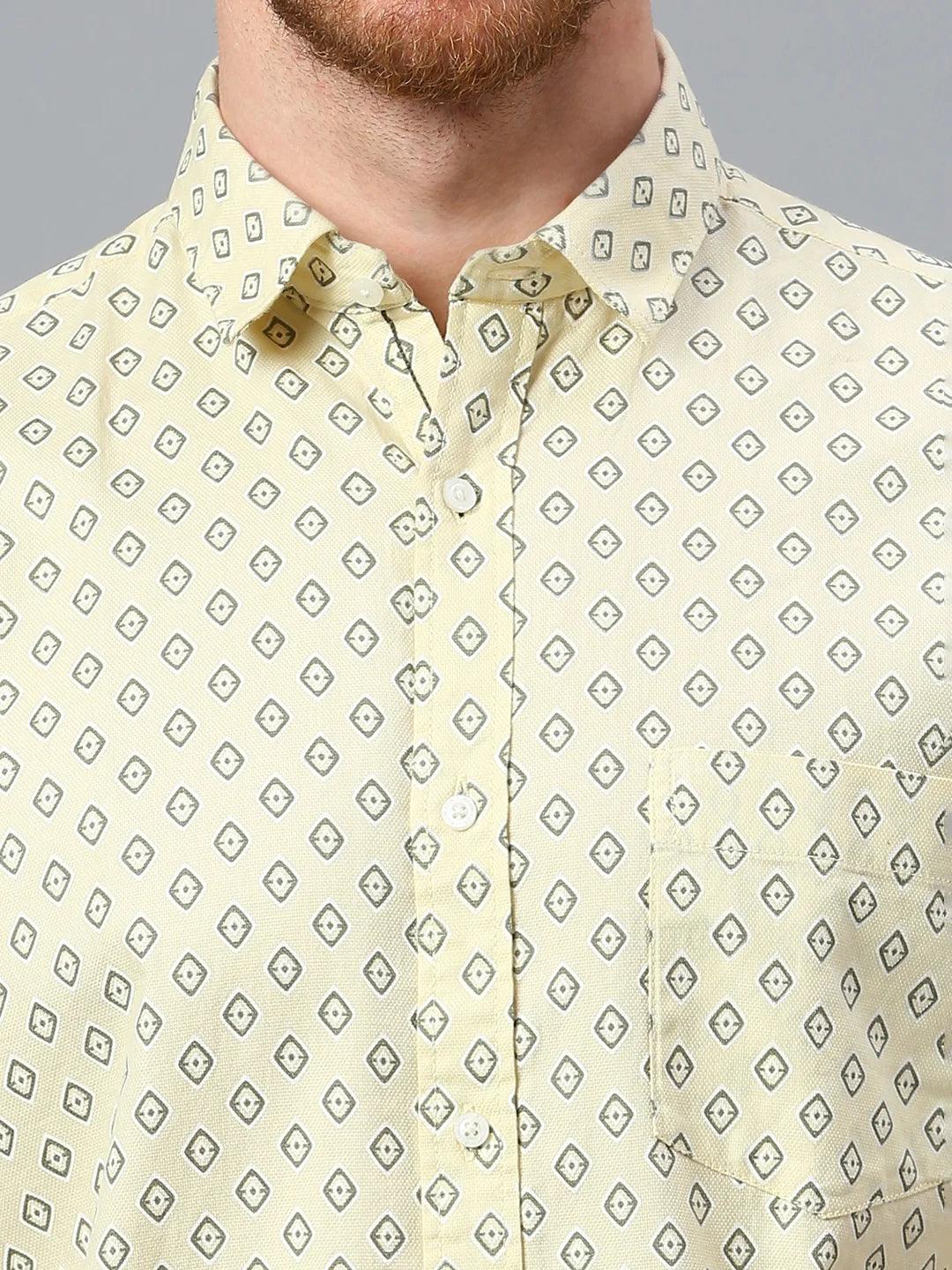 Yellow Printed Shirt