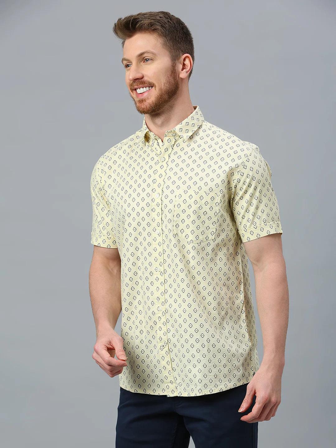 Yellow Printed Shirt