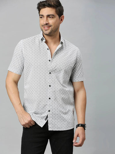 Grey Printed Shirt
