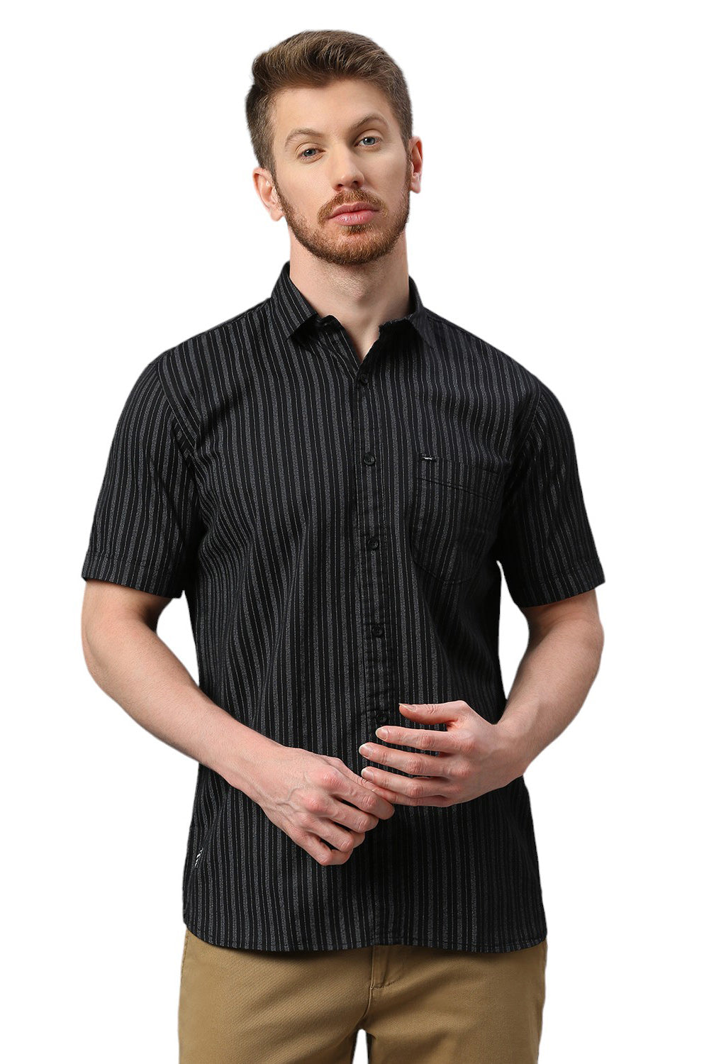 Black Striped Shirt