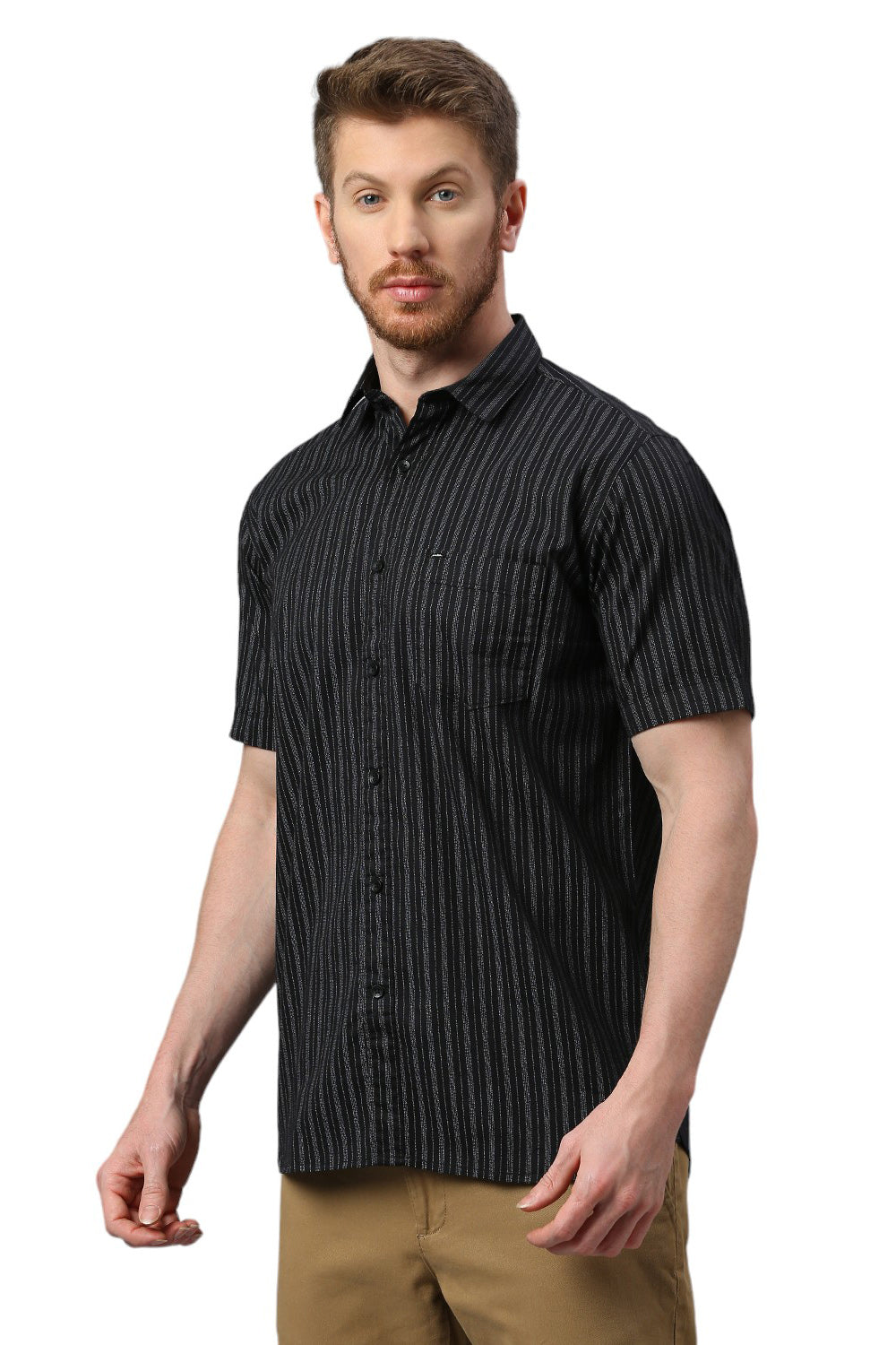 Black Striped Shirt