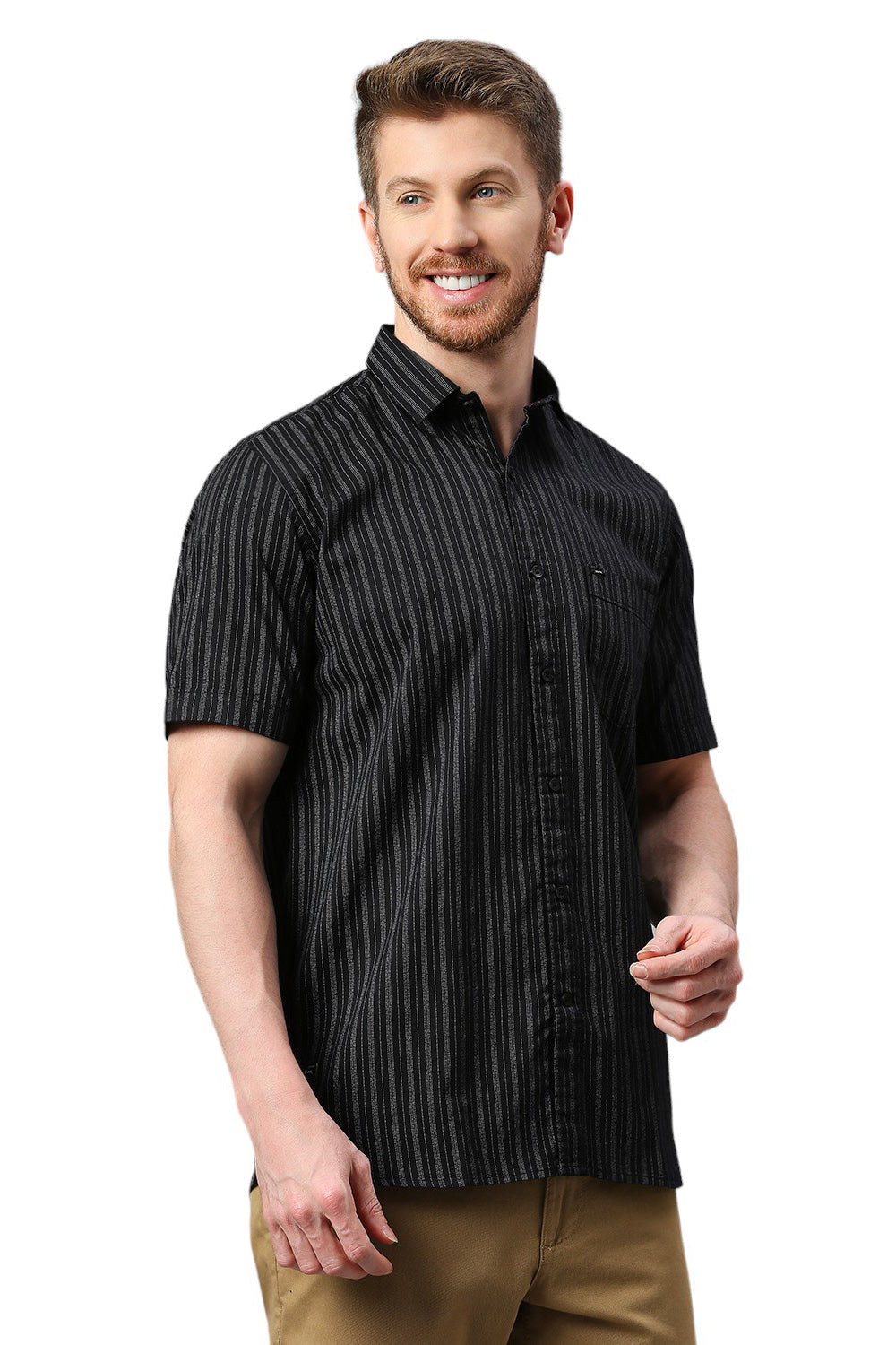 Black Striped Shirt