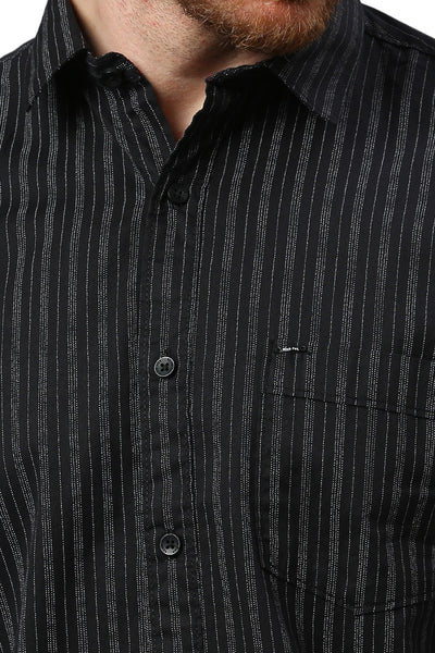 Black Striped Shirt