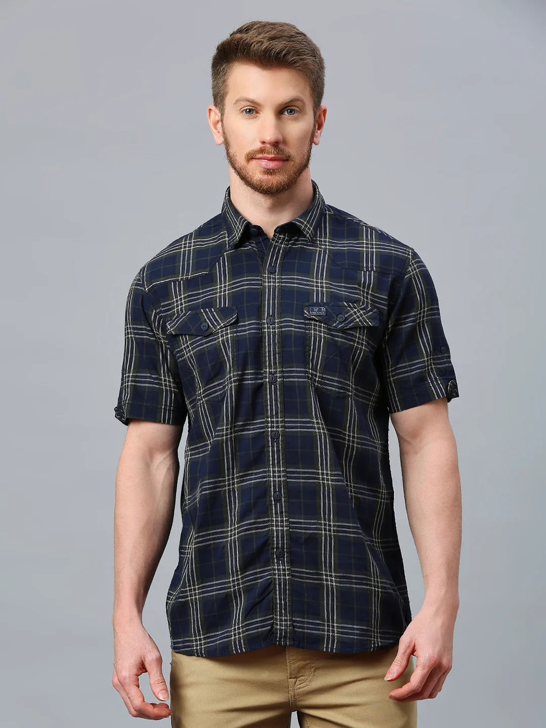 Olive Checkered Shirt