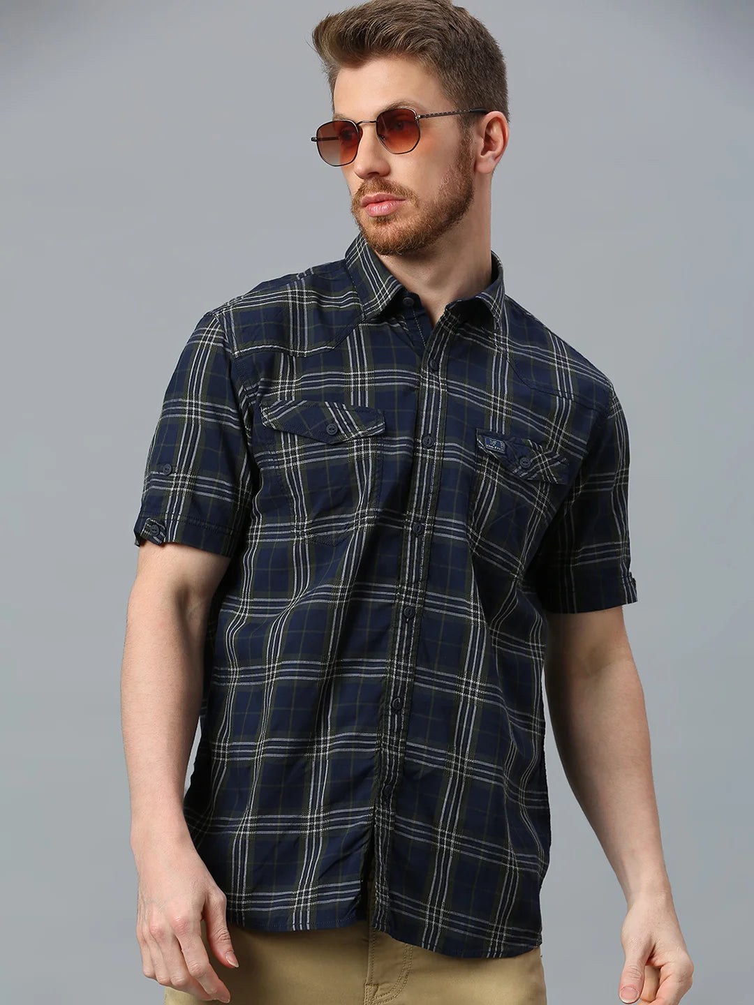 Olive Checkered Shirt