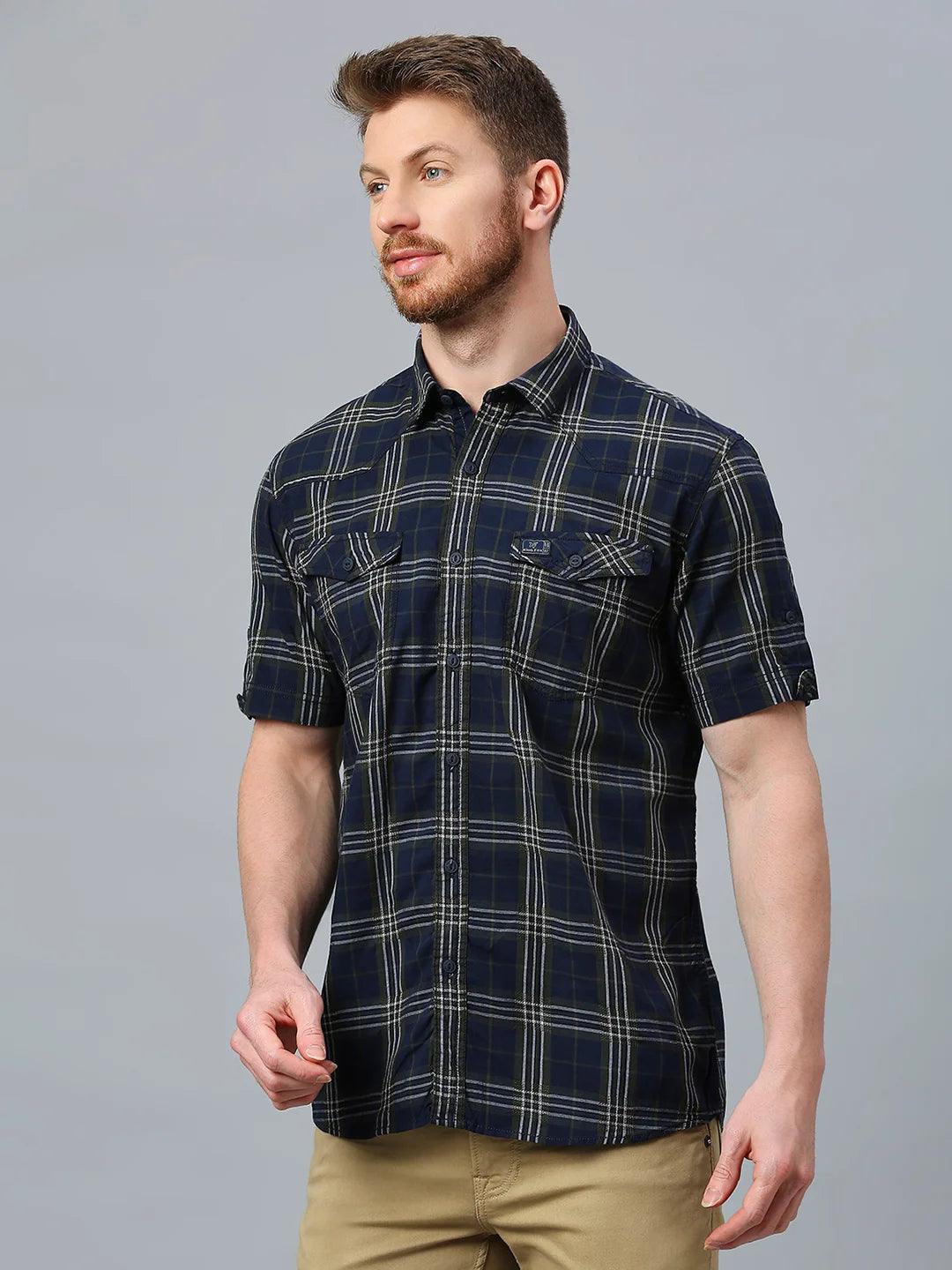 Olive Checkered Shirt