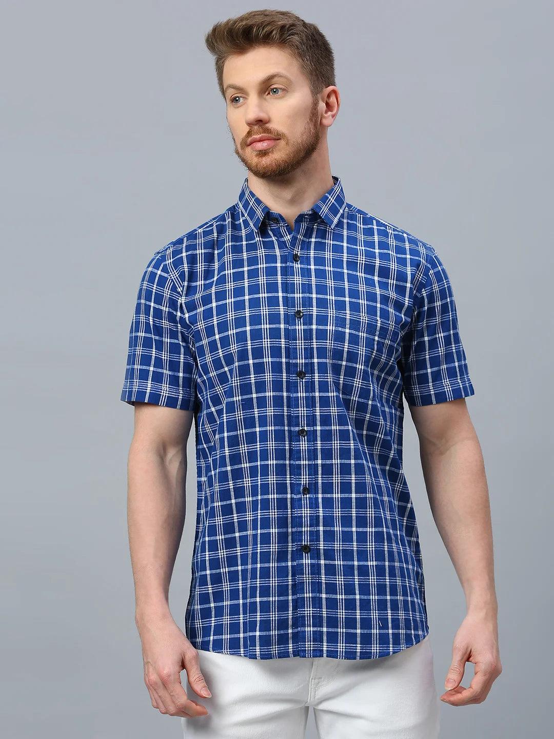 Blue Checkered Shirt