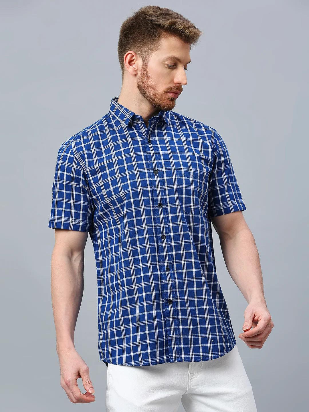 Blue Checkered Shirt