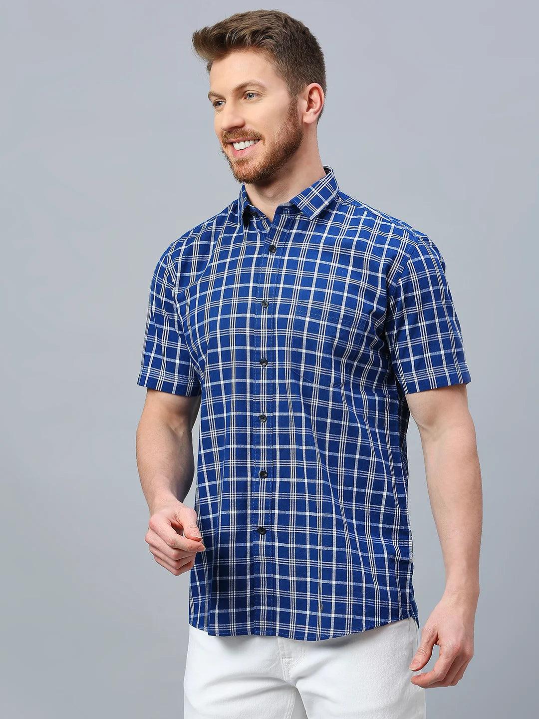 Blue Checkered Shirt