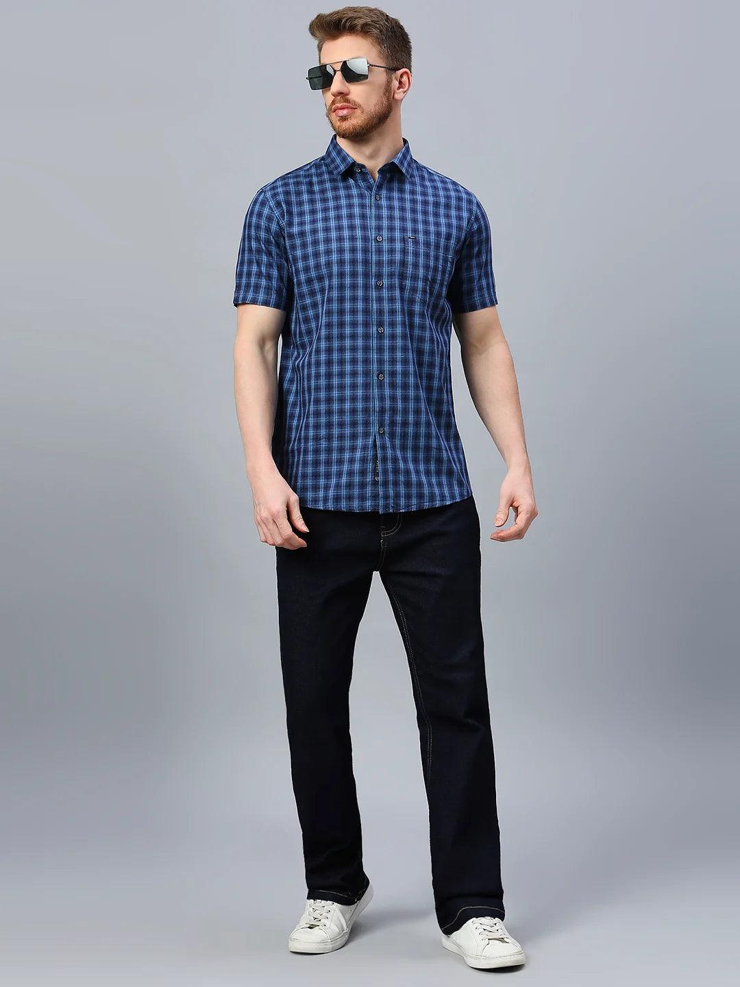 Blue Checkered Shirt