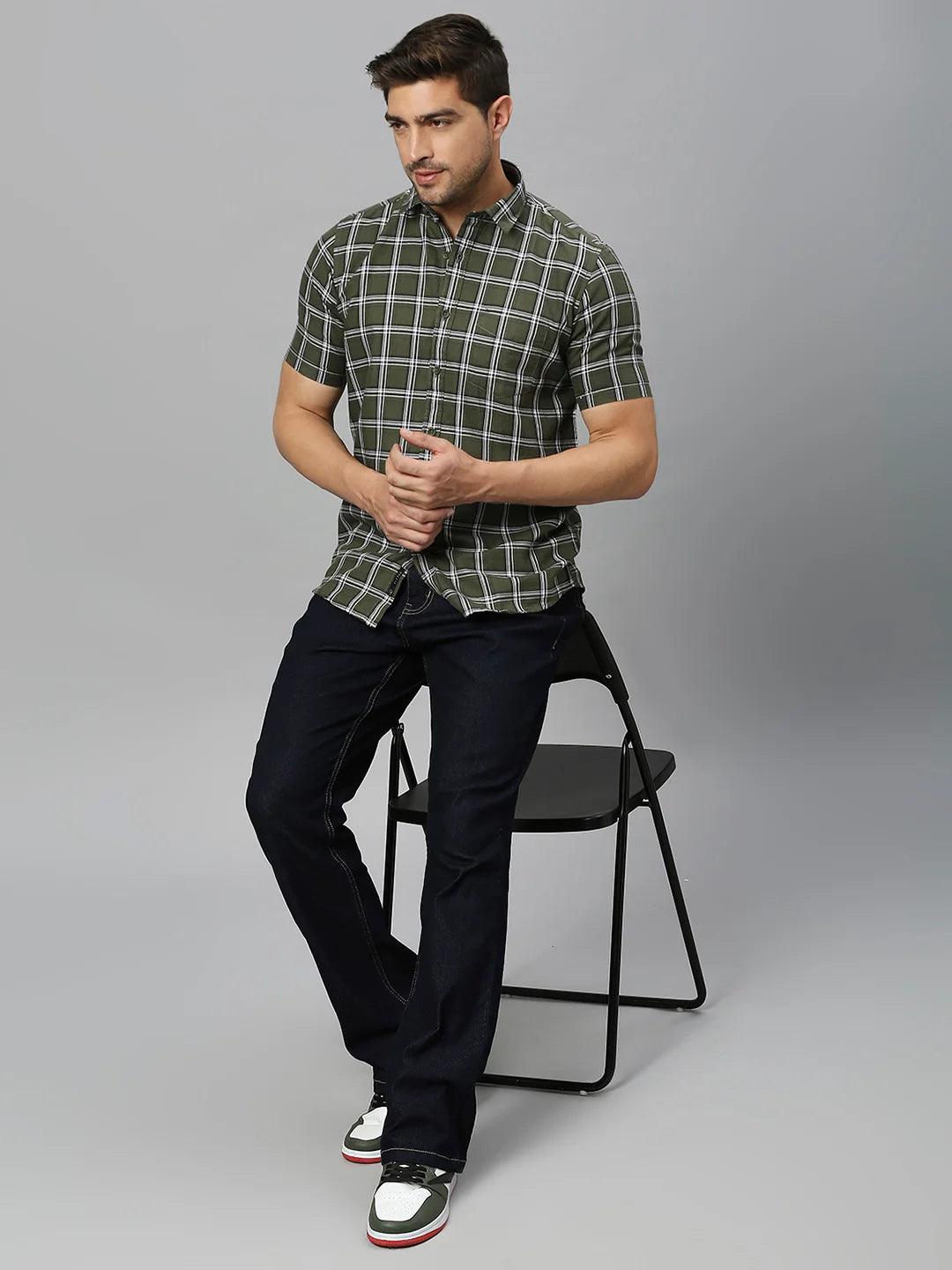 Green Checkered Shirt