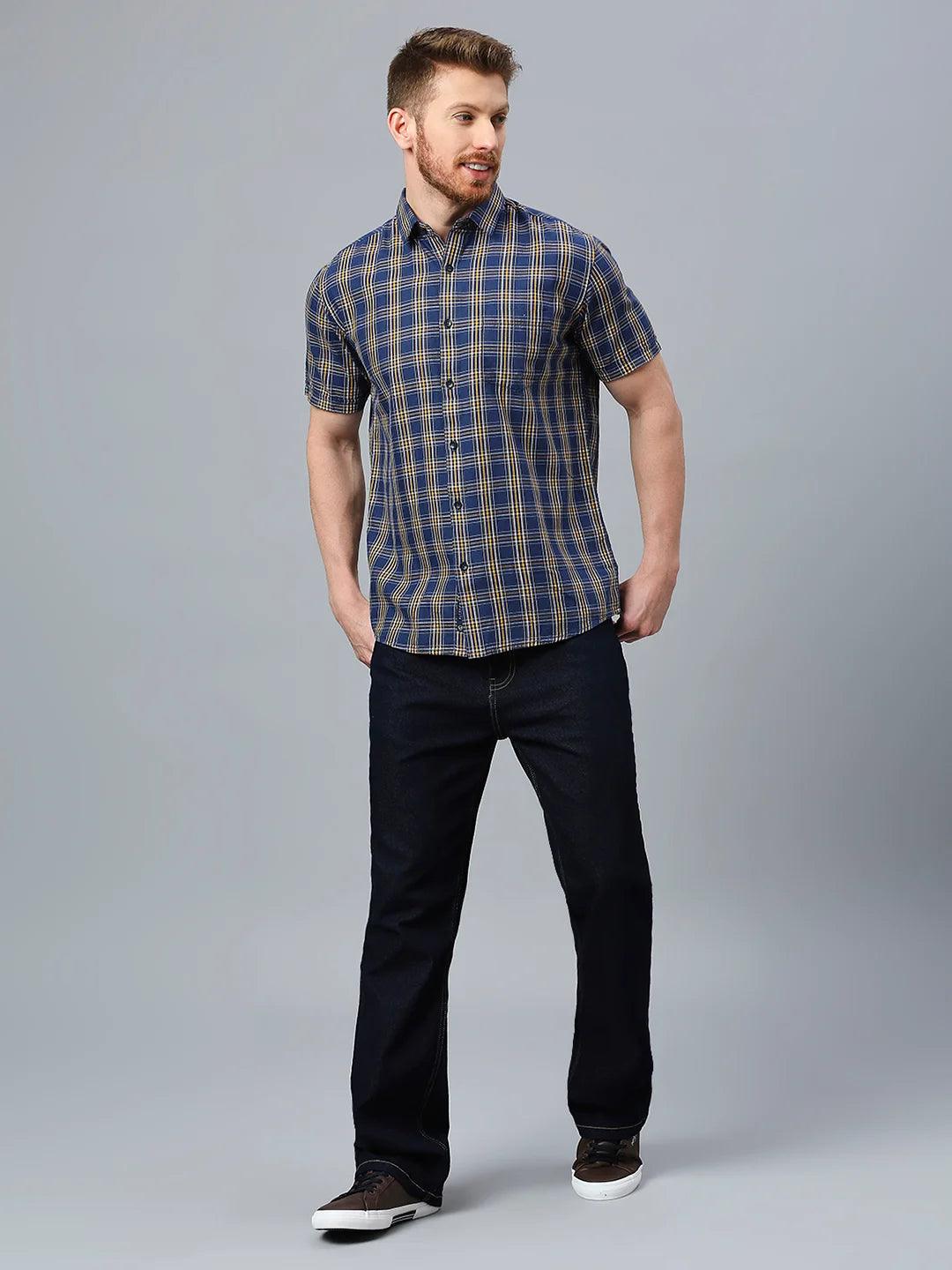 Blue Checkered Shirt