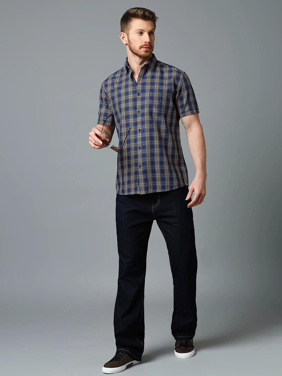 Blue Checkered Shirt