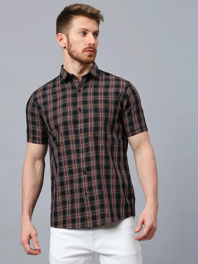 Orange Checkered Shirt