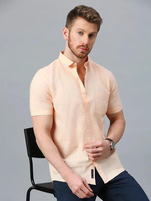 Peach Solid Shirt