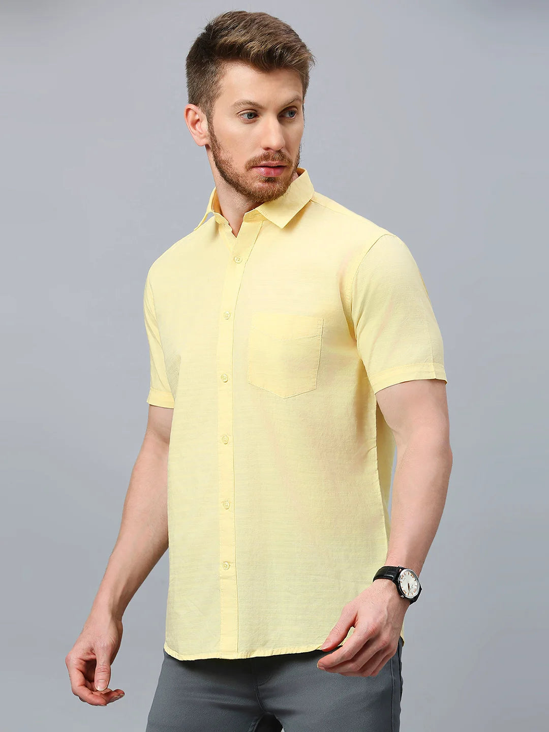 Yellow Plain Shirt