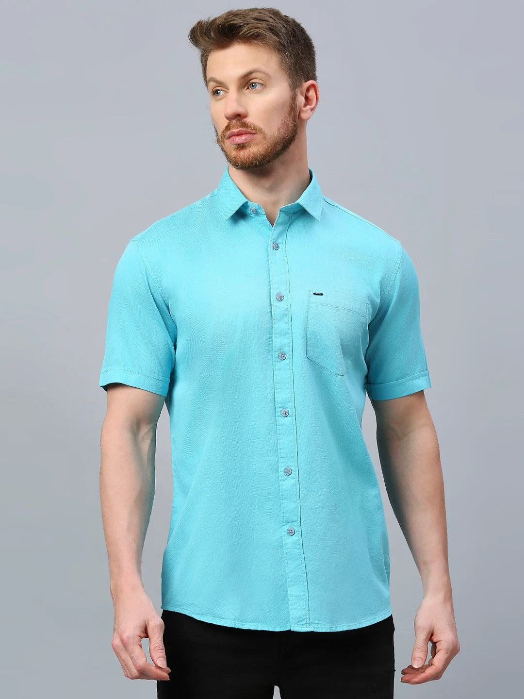 Aqua Solid Shirt